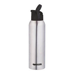 Dubblin Rocket Stainless Steel Sipper Water Bottle, BPA Free, Sports Water Bottle (Silver 750ML)