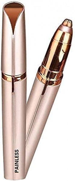 Painless Portable eyebrow trimmer for women, epilator for women, facial hair remover for women,Face, Lips, Nose Hair Removal Electric Trimmer with Light (N)