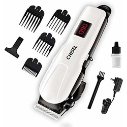 Chisel CT 1100 Proffesional Digital Rechargeable: 120 Minutes Runtime Hair Clipper for Men (White)