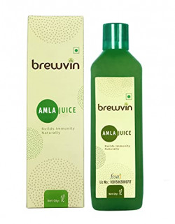 Brewvin Wild Amla Juice, 1L | Boosts Digestion | Boosts Immunity | Organically Harvested | Zero Added Sugar