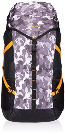 Gear Pro Trek Rucksack 45 LTR 42 Ltrs Black Camo School Backpack (RSKPROTRK0114)