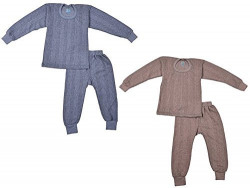FOCIL KIDS WINTER WEAR THERMAL FULL SLEEVES BODY WARMER TOP AND PYJAMA SET FOR BOYS & GIRLS