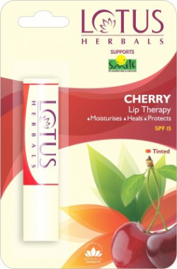 LOTUS HERBALS Lip Therapy Cherry, Cherry(Pack of: 1, 4 g)