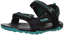 Aqualite Men's LMS00602G Black Floaters-UK 10 (44 EU) (LMS00602GBKSG10)