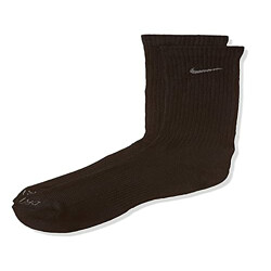 Nike Men's Cotton NSW WMS CTN GRPH SNG NO SH-S,M Athletic Socks (SX3522-001_Black/White_Medium)