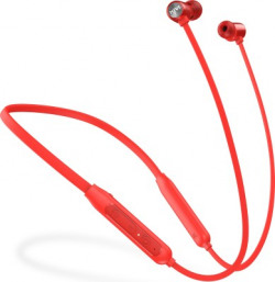 Mivi Collar Classic Neckband with Fast Charging Bluetooth Headset(Red, In the Ear)