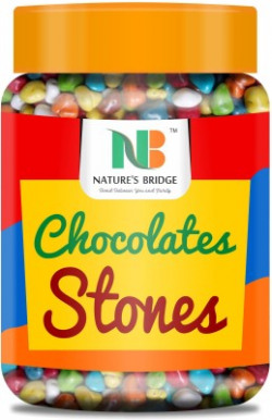 Nature's Bridge Stone Chocolate Munchies Jar Pack 450 Gm / Rock Shaped Chocolate Gem s / Premium Quality Stone Candy Truffles(450 g)