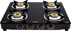 Flipkart SmartBuy Imperio 4 Burners Glass Manual Gas Stove(4 Burners)