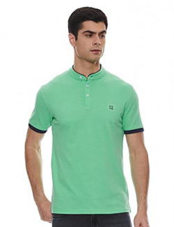 Cazibe Men's Solid Regular T-Shirt (CZ11113_Pickle Green L)