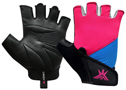 Kobo WTG-17 Professional Ladies/Girls Gym Gloves for Fitness/Functional Training Hand Protector (X-Large)