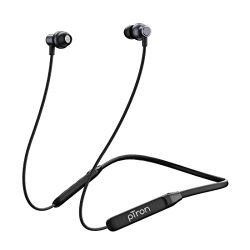 PTron Tangent Evo with 14Hrs Playback, Bluetooth 5.0 Wireless Headphones with mic, Deep Bass in-Ear Neckband, IPX4 Water Resistance, Ergonomic, Voice Assistance, Magnetic Buds, Fast Charging (Black)