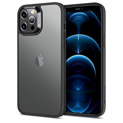 RAEGR Shield by ESR iPhone 12 Pro Max Case, Ice Shield Ice Shield (9H Tempered Glass Back Cover) / Case Designed for iPhone 12 Pro Max 5G (6.7-inch) (2020) - Jelly Black