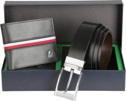 United Colors of Benetton Wallet & Belt Combo Combo(Black)