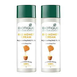 Biotique Bio Honey Cream Rejuvenating Body Wash, 190ml (Pack Of 2)