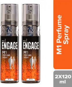 Engage M1 Perfume Body Spray - For Men(120 ml) Perfume Body Spray  -  For Men(240 ml, Pack of 2)