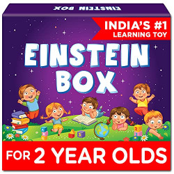 Einstein Box for 2 Year Old Baby Boys and Girls, Learning and Educational Gift Pack of Toys and Books-Cardboard,Multicolour
