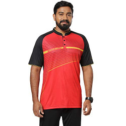 Flx 8590141 Men's Bangalore Sports Jersey, S (Red/Black)