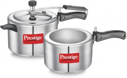 Prestige Nakshatra Plus 5 L, 3 L Induction Bottom Pressure Cooker(Aluminium)