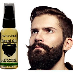 overvell Organics 7X Beard Growth Oil |Lavender| Blend of 10 Natural Oils| Hair Oil (50 ml) Hair Oil(50 ml)