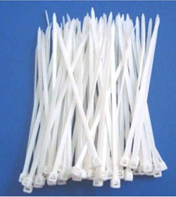 NM- Nylon Cable tie (White) - Pack of 100 (4 Inches)