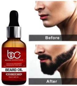 BEARD ESSENTIALS Premium Beard Growth Oil - Enriched with Rose & Sandalwood oil For Fast Beard Growth - 30ml Hair Oil(30 ml)