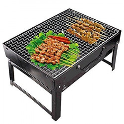 GREEVA Portable BBQ Grill Foldable Charcoal Barbeque Grill Portable BBQ Tandoor Griller for Outdoor Picnic, Camping, and Travelling
