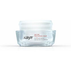 Kaya Clinic Anytime Moisturising Cream, Shea and Kokum butter enriched daily use cream, moisturizer for face, 24hr hydration for all skin types, 50 ml