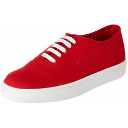 Amazon Brand - Symbol Women Red Sneakers-7 UK (40 EU) (10 US) (AZ-WSY-05)