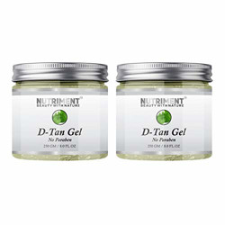Nutriment, D Tan Gel 250gm Enriched with Pure Mineral Extracts Tan Removal Restores Skin Complexation Reduces Under Eyes Circles And Dark Spots Suitable For All Skin Type , 2 count