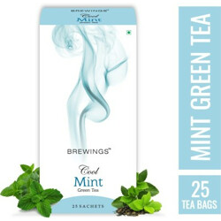 Brewings Mint Green Tea for weight loss Mint Green Tea Bags Box(25 Bags)