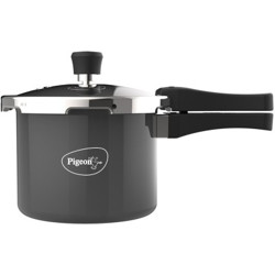 Pigeon by Stovekraft Limited Induction Bottom Hard Anodised Pressure Cooker Outer Lid 3 L Induction Bottom Pressure Cooker(Hard Anodized)