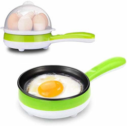 MAMMOTH Egg Boiler Multifunction Household 220V 350W Stainless Steel Non-Stick Electric Pot Pan Mini Egg Boiler Cooker Stew Cooking Frying Pan