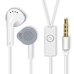 V CAN YS Earphones with Ultra Bass & Dolby Sound 0.33mm Jack for All Samsung/Anroid/ iOS Devices - (White)