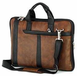 Leather 15.6 Inch Laptop Shoulder Sling Office Travel Organizer Bag Starts at ₹599.