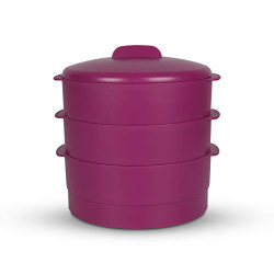 Tupperware Plastic Steamer- Purple