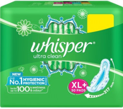 Whisper Ultra Clean XL Plus Wings Sanitary Pad(Pack of 50)