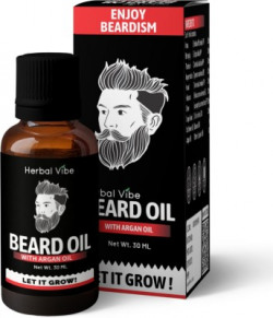 HERBAL VIBE Beard Oil With Argan Oil Natural Ingredients  Hair Oil(30 ml)
