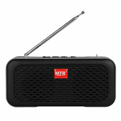 MTR MT 406 Wireless Bluetooth Portable|Lightweight Mini Speaker|USB|FM|Aux|Memory Card Support for Indoor & Outdoor (Black)
