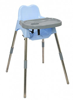 Esquire Luna Baby Dining Chair with Tray, Light Blue-Grey Colour
