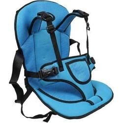 Baby Car Cushion Seat with Safety Belt for 9 Month to 5 Years Kids (Multicolor)
