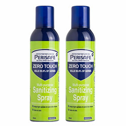 PERISAFE Zero Touch Multipurpose Sanitizing Spray 300ml / 225g (Pack of 2: 2 x 300ml)