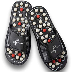 LivEasy Essentials Acupressure and Magnetic Therapy Yoga Paduka | Relaxing Slippers for Full Body Blood Circulation (Unisex) - (Size 8)