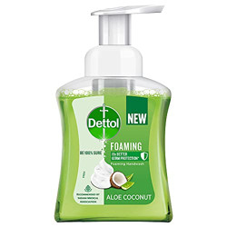 Dettol Foaming Handwash Pump - Aloe Coconut, 250ml | Rich Foam | Moisturizing Hand Wash | Soft on Hands