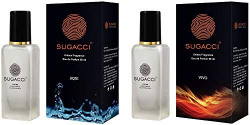 Sugacci Vivo Aqui Combo - Perfumes for Man and Woman - Eau de Parfum - 10 x More Perfume than Deo - 50ML x 2