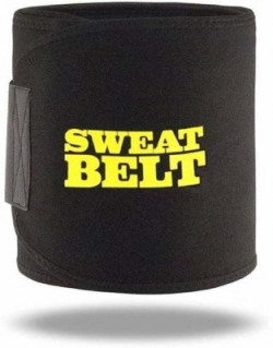KEMORA sweat slim belt fat reduce Slimming Belt(Black)