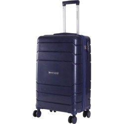 NASHER MILES Lisbon Hard-Sided Polypropylene Cabin Luggage Bag Dark Blue 20 Inch | 55CM (Blue) Cabin Luggage - 20 inch