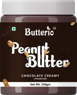 Butterio chocolate creamy peanut butter 250gm 250 g