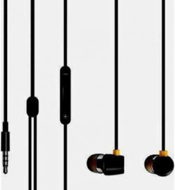 DMTCHOICE Earphone with deep bass,noise cancellation wired Wired Headset(Black, In the Ear)