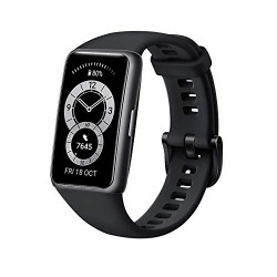 Huawei Band 6 Fitness Tracker Smartwatch for Men Women, 1.47''AMOLED Color Screen, SpO2,24H Heart Rate Monitor,14 Days Battery Life,Female Cycle Tracker, 5ATM Waterproof, Global Version,Black