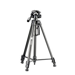 Kodak T211 Tripod for DSLR, Camera |Operating Height: 5.1 Feet | Maximum Load Capacity up to 5kg | Portable Lightweight Aluminum Tripod with 360 Degree Ball Head | Carry Bag Included (Black)